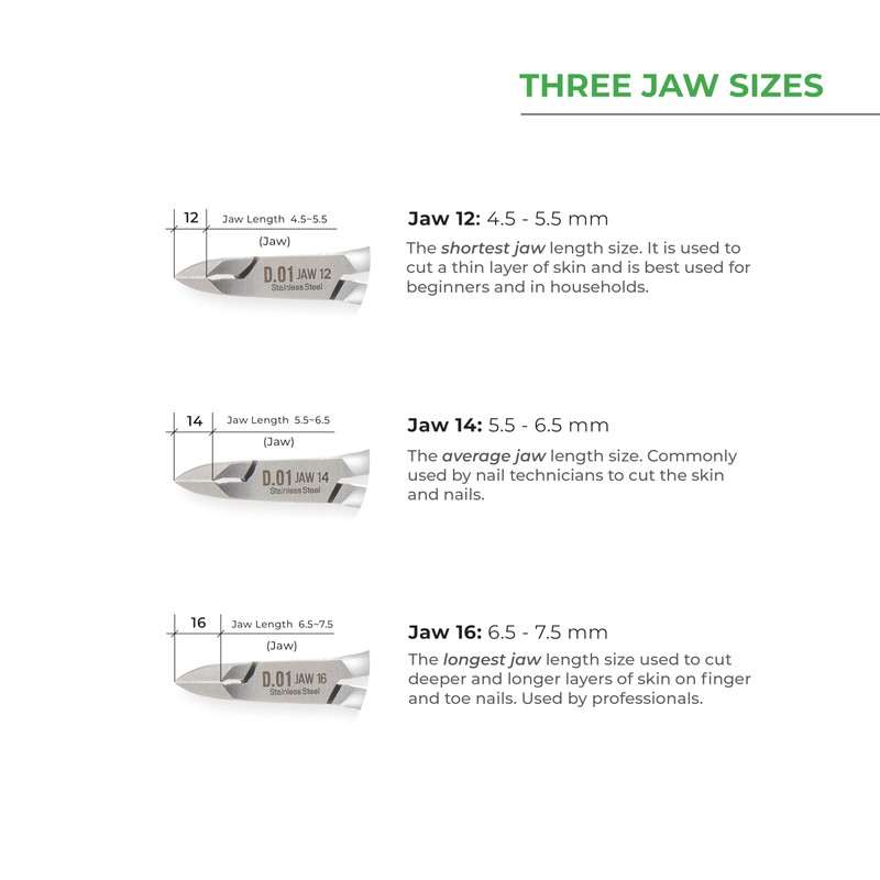 NGHIA Cuticle Nipper - D-09 JAW 12 | Stainless Steel