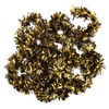 Anderson's Black and Gold Metallic Tinsel Twist Garland 4 inches