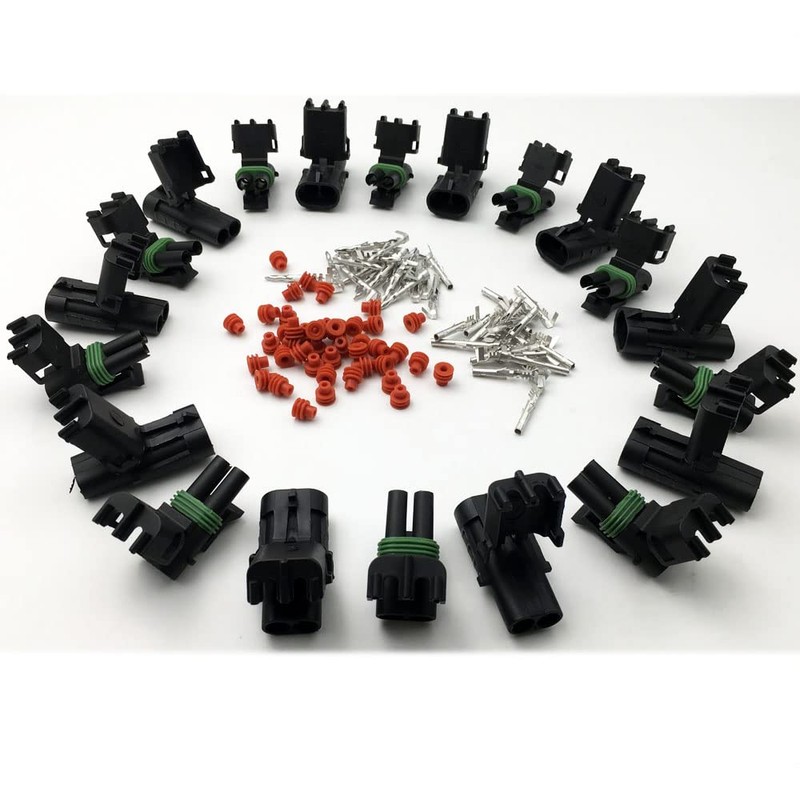10 Pack 14-16 AWG Gauge 2 Pin Position Terminal Weather