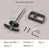 JZVXX 2Pack Shed Lock, 5-1/2" Steam with 4 Keys, Shed