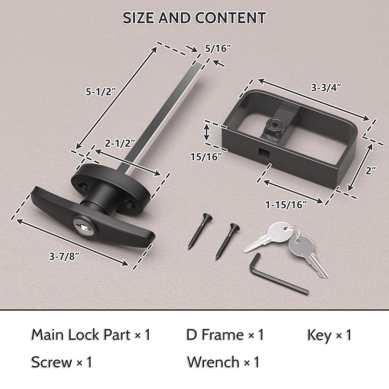 JZVXX 2Pack Shed Lock, 5-1/2" Steam with 4 Keys, Shed