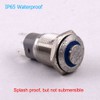 Momentary Push Button Switch, URTONE UR168, 1NO1NC Stainless Steel Shell