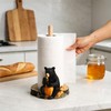 WAIT FLY Black Bear and Mushrooms Paper Towel Holder Stand