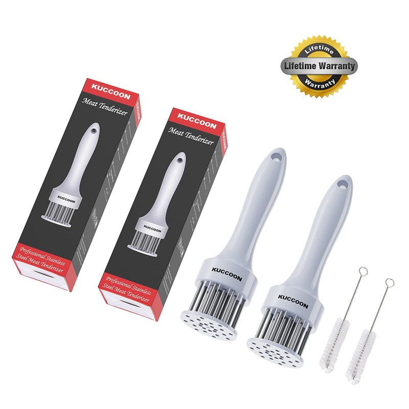 KUCCOON Meat Tenderizer Tool (Pack of 2) Stainless Steel Needle