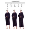 Artfasion Womens Fleece Robe Plush Long Zip Front Bathrobe with