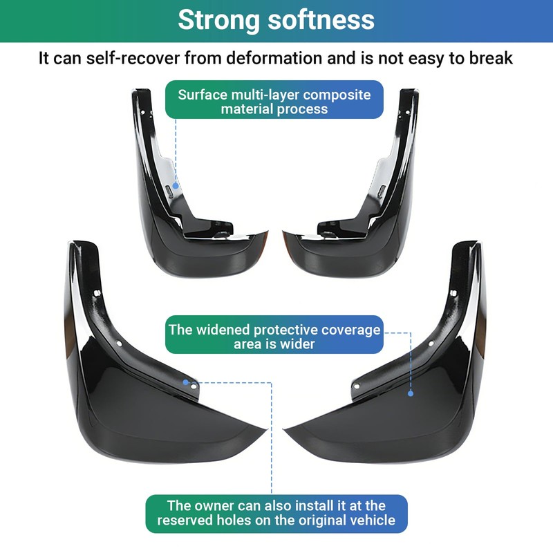 4PCS Mud Flaps for Land Rover Defender 2020-2025 | Widened