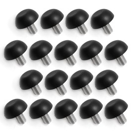 Vkinman Adjustable Furniture Feet 8mm x 1.25 M8, Stainless Steel Table Levelers: Outdoor Screw-in Leveling Feet for Tables, Chairs, Cabinets, and Stools 18Pcs