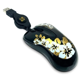 G-Cube GOA-6NG Mini Optical Mouse Black/Floral Theme