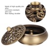 Household Brass Incense Burner Incense Burner Holders Craft Decoration (Round
