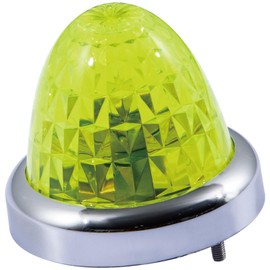 Jet Inoue 632351 Truck Marker Lamp, Truck Marker Lamp, 8 Colors, Bus Marker Lamp, G-1 Type, Chrome Plated Ring, Plastic Lens