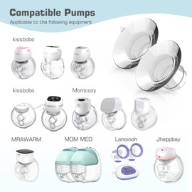 4PCS Flange Inserts 13MM, Compatible with Lansinoh/momcozyS9/S10/S12/Willow/Elvie/TSRETE/,Portable Breast Pump Shields/Flanges,Milk Collector 24mm Universal (13MM)