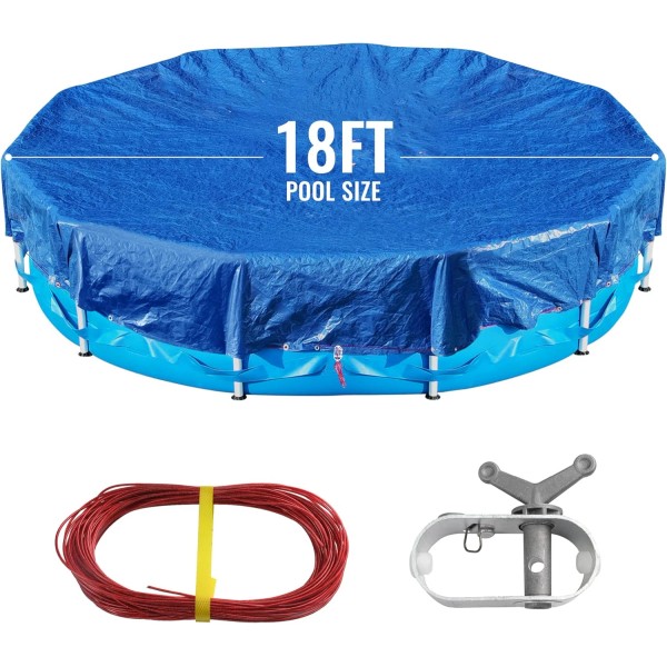 22Ft Pool Cover For(18Ft) above Ground Pool,Heavy Duty above Ground