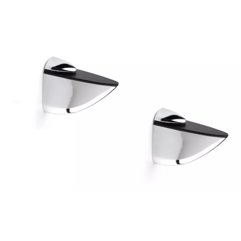 LIZOFERTAS Soporte Para Repisas De Cristal Cromo 1 Pza Chico
