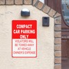 Compact Car Parking Only Violators Will Be Towed at Owner's
