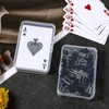 Qianyu 4 Pcs Blank Playing Card Case Small Plastic Clear
