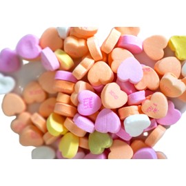Small Conversation Hearts - 20 oz of Valentine's Day Themed Crunchy Sweet Candy with Words and a Message
