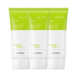Scynic SCINIC Enjoy Safety Mild Vegan Sun Cream Mineral SPF50+ PA++++ 50g 3 Pieces, 50ml / 싸이닉 엔조이 세이프티 마일드 비건 선크림 무기자차 SPF50+ PA++++ 50g 3개, 50ml