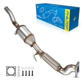 PHILTOP Automotive Replacement Catalytic Converter Kit Fit For Volkswagen Jetta 2.0L 2001-2005, Beetle 2.0L 2001-2005, Golf 2.0L 2001-2006 Replace# 54582, 642766, 40435(EPA Compliant)