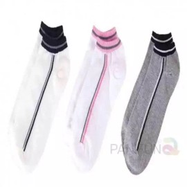 Gita 옆라인 양말 여성용 5켤레 양말세트 여자여름양말 구정선물 [회검흰 5켤레] Side Line Socks for Women 5-Pair Set Summer Socks for Girls Lunar New Year Gift [Gray, Black, White 5 Pairs]