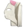 Fashionable White Latex Cat Ears Hooded Mask, Natural Rubber Latex