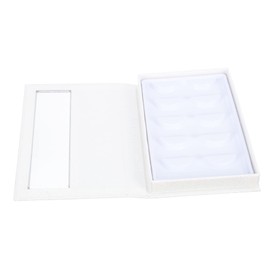 minkissy Eyelash Organizer 1 Pc Creative Book-shaped False Lash Storage Box Open Window Design