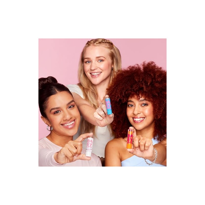 Maybelline New York Baby Lips Moisturizing Lip Balm 3-pack, Lip