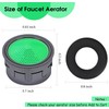 20 Sets Kitchen Faucet Aerator Replacement with Gasket Flow Restrictor