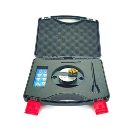 A.D International Lathe Oval Base Ball Turning w/ Graduation Scale with 10 x Spare Cutting Bit Box - Double Bit