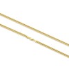 KRKC Real 14K Gold Filled Chain, Flat Diamond-Cut Miami Cuban