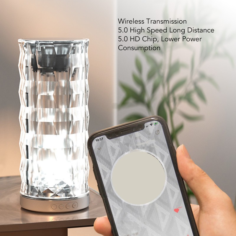 Portable Bluetooth Speaker with Touch Control Colorful Light 3D Surrounding