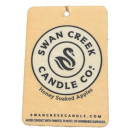 Swan Creek Candle Co. Honey Soaked Apples Hanging Car Air Freshener 04133 Pack of 3, Yellow