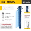 Wavanta 30Pcs M5.5 x 83mm Concrete Screws Anchor, Blue Slotted