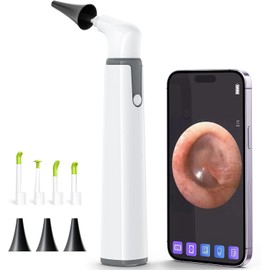ScopeAround Wireless Otoscope Ear Camera with Dual View, 3.9Mm 720PHD Wifi Ear Scope 6 LED