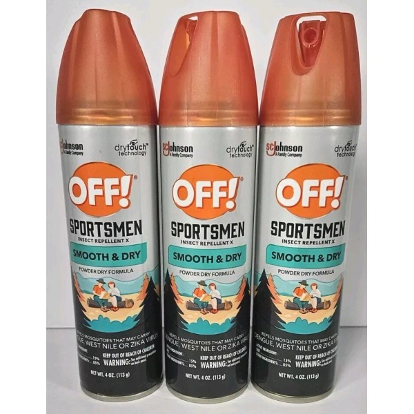 Johnson 3x OFF! Sportsmen Smooth and Dry 15% Deet Insect