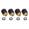 4Pcs Garden Hose Quick Connector Brass High Hardness Durable No