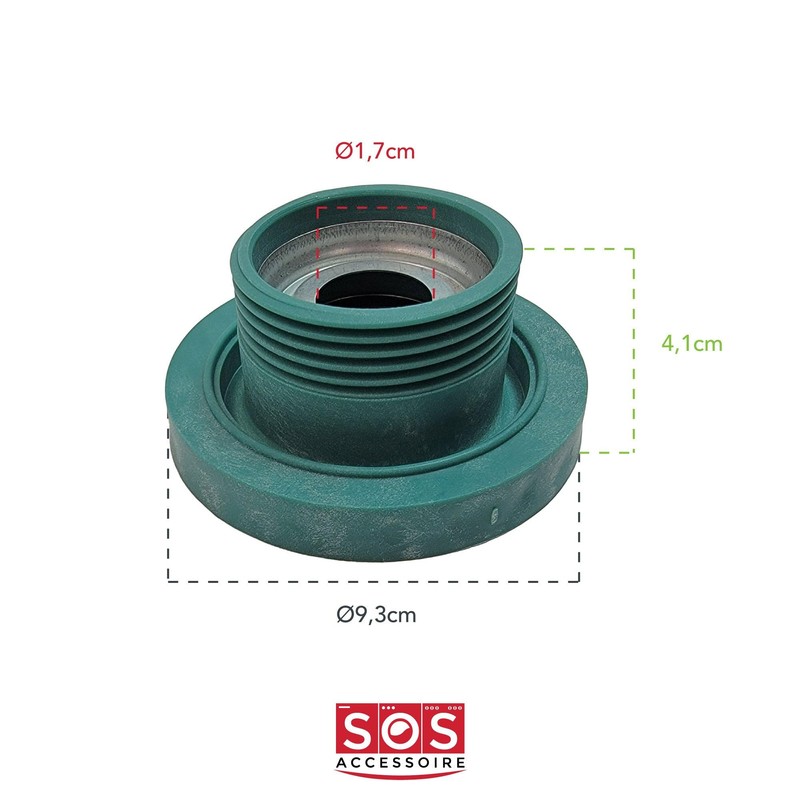 SOS Accessoire Bearing Left Complete Axle Diameter 17 mm 0.98