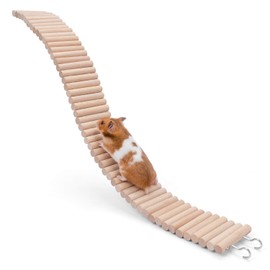 Niteangel Hamster Suspension Bridge Toy - Long Climbing Ladder for Dwarf Syrian Hamster Mice Mouse Gerbils and other Small Animals (25.6L x 3W)