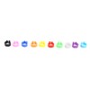 200PCS Pigeons Leg Rings Lightweight Compact Foot Bands Colorful Chicken