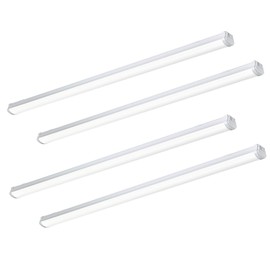 be studied 4FT Linkable 40W LED Shop Lights White 4000K Utility Shop 4000LM for Garages Shop, Linear Work Light Fixture Hanging or Flush Mount with Plug, ETL 4 Pack