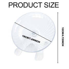 Silent Hamsters Wheels, Wheel Syrian Large, Dwarf Hamster Wheel, For Caged Dwarf Syrian Hamster, Gerbils And Other Small Animals (White)