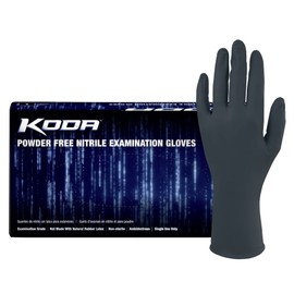 Adenna GL-NCF235BKFM KODA 5.5 mil Powder-Free Nitrile Exam Gloves for Sensitive Skin, Medical Grade, Dusk Blue, Medium, Box of 100