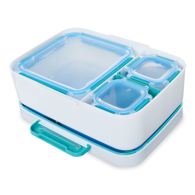 Rubbermaid LunchBlox Leak-Proof Entree Lunch Container Kit with Case, Small,