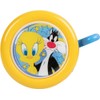 Looney Tunes Bicycle Bell for Girls Metal Tweety Sylvester Blue