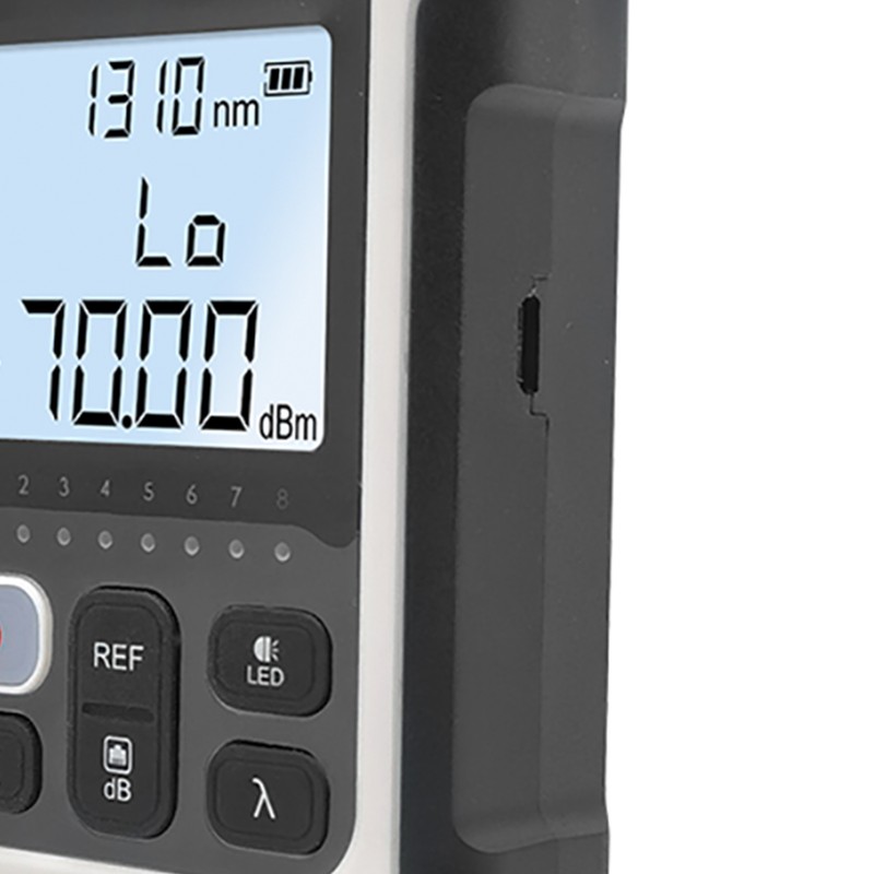 Handheld Optical Multimeter High Accuracy Rechargeable Optical Power Meter Fiber