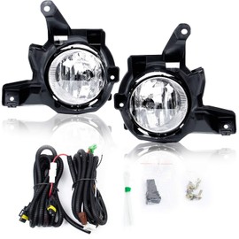 RAV4 Fog Light 2013 2014-2015 - RP Remarkable Power, Fog Light fit for 2013 2014 2015 RAV4 Clear Fog Lights KIT Assembly with Wiring Harness& Switch, H16 12V 19W Halogen Bulbs Clear Lens FL7001