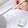 Set of 2 triangular ruler 30 cm, transparent, triangular ruler