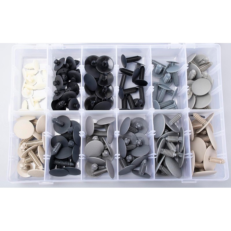 OAUTOO 120pcs Roof Headliner Retainer Clips Assortment for GM Ford