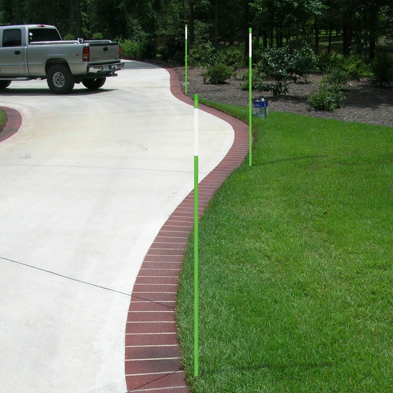 FiberMarker 48-Inch Reflective Driveway Markers Driveway Poles for Easy Visibility