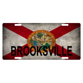 Fast Service Designs Florida State Flag License Plate Metal Sunshine State Brooksville