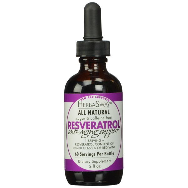 Herbasway Laboratories Red Wine Alternative with Resveratrol, 2 Fluid Ounce